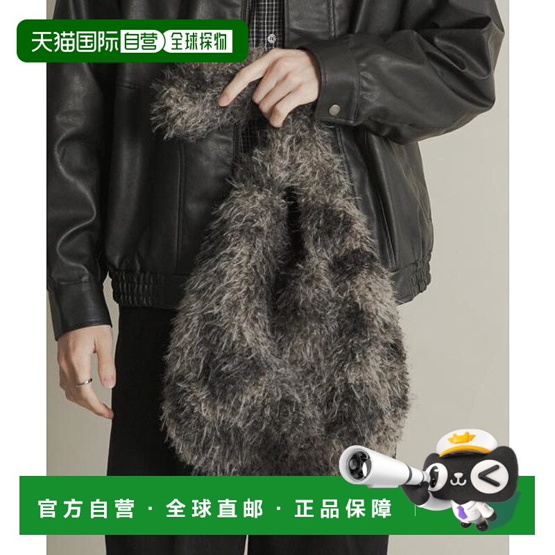 1h可退 日本直邮官方授权 SENSE OF PLACE 大理石纹毛绒托特包