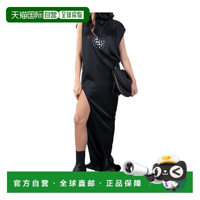 1h可退 香港直邮Rick Owens 高领连衣裙 RO02D3503 SCHE93长裙