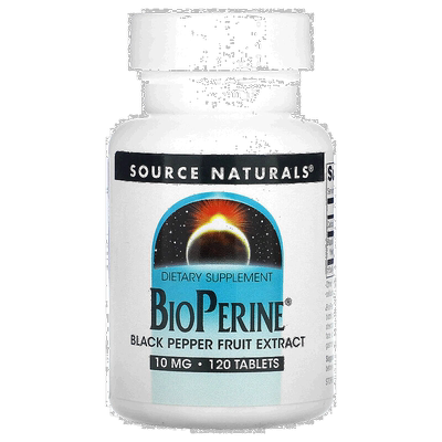 香港直发Source Naturals源美胡椒素膳食补充剂黑胡椒提取物120片