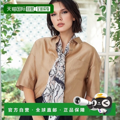 1h可退 日本直邮TRANS WORK 女装 接触冷感可水洗 宽松透光衬衫 U