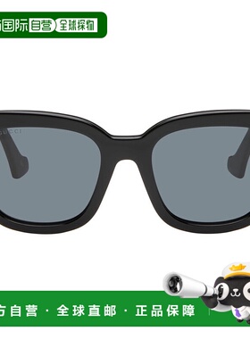 1h可退 香港直邮潮奢 Gucci 古驰 女士 黑色 Generation 太阳镜 G