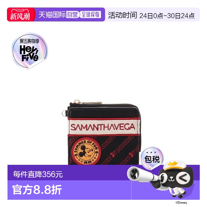 1h可退 日本直邮Samantha Vega 女士米奇与朋友折叠钱包 00072510
