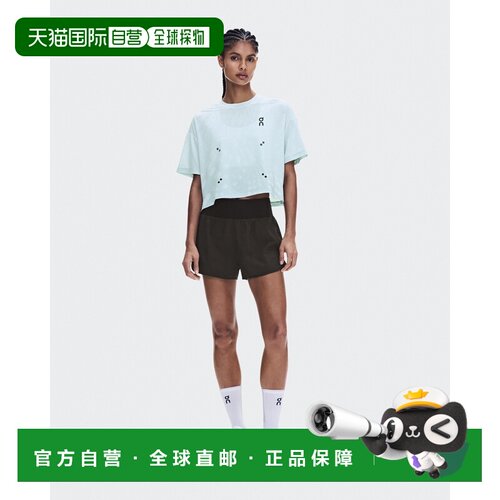 自营欧洲直邮On昂跑 Performance Volt-T女士聚酯纤维印花速干T恤