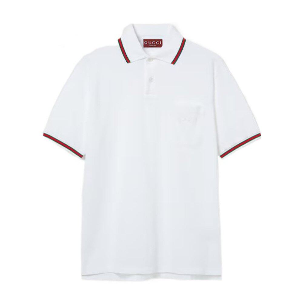 GUCCI 男士T恤 795174XJEOX9692 AW2025 白色 短袖Polo衫