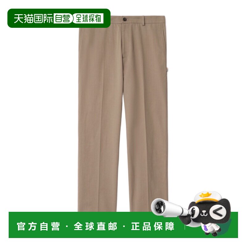 1h可退 香港直邮BURBERRY 男士休闲裤 81154621 SS2026 棕色 腰带
