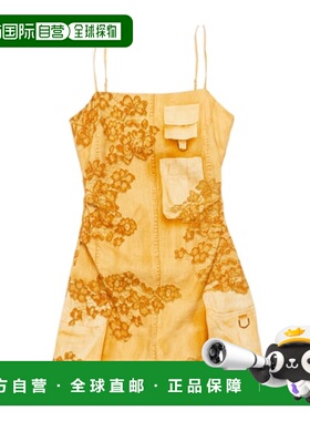 香港直邮Acne Studios 印花吊带连衣裙 A20702包臀裙背带裙