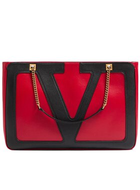 VALENTINO 女士斜挎包 WB0R13PTJAKV CO 红色 中号徽标单肩包