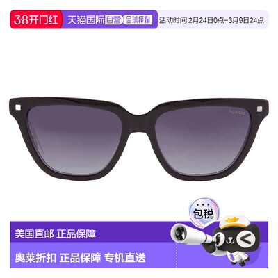 自营Polaroid Polarized Grey Shaded Cat Eye Ladies Sunglasses