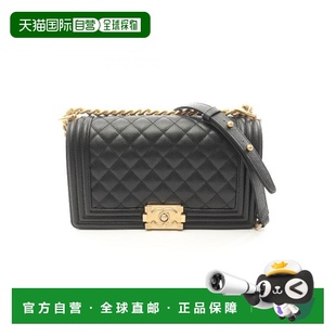 日本直邮中古Chanel香奈儿女包A级95新Le Chanel鱼子酱牛皮革 Boy