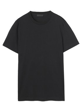 PRADA 男士T恤 UJM49211CDF0002 AW2024 黑色 三件装棉质针织T恤