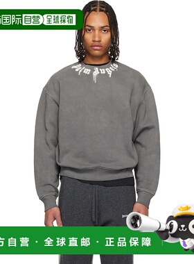 1h可退 香港直邮潮奢 Palm Angels 棕榈天使 男士 灰色 Neck Logo