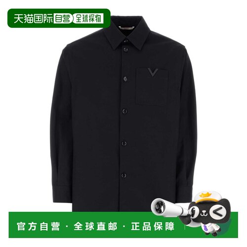 1h可退 香港直邮VALENTINO 男士衬衫 VCIO059UA598 SS2024 蓝色