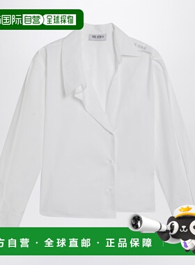 1h可退 香港直邮潮奢 The Attico 女士 白色不对称棉质衬衫 260WC