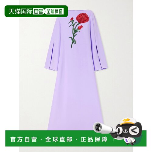 香港直邮CAROLINA HERRERA 女士 精饰针织睡裙 S2611E901SFR