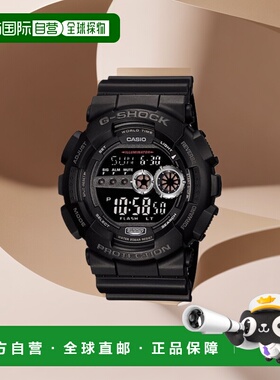 日本直购CASIO卡西欧G-SHOCK手表 GD-100-1BJF黑色潮流时尚百搭