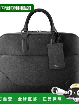 1h可退 日本直邮Capitano 男女同款 牛皮压纹公文包 半自动开合设