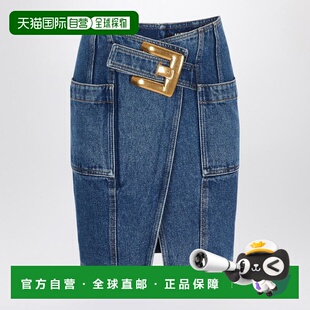 香港直邮BALMAIN 女士半身裙 GF1LBB28DG08SBALMA6EX SS2026