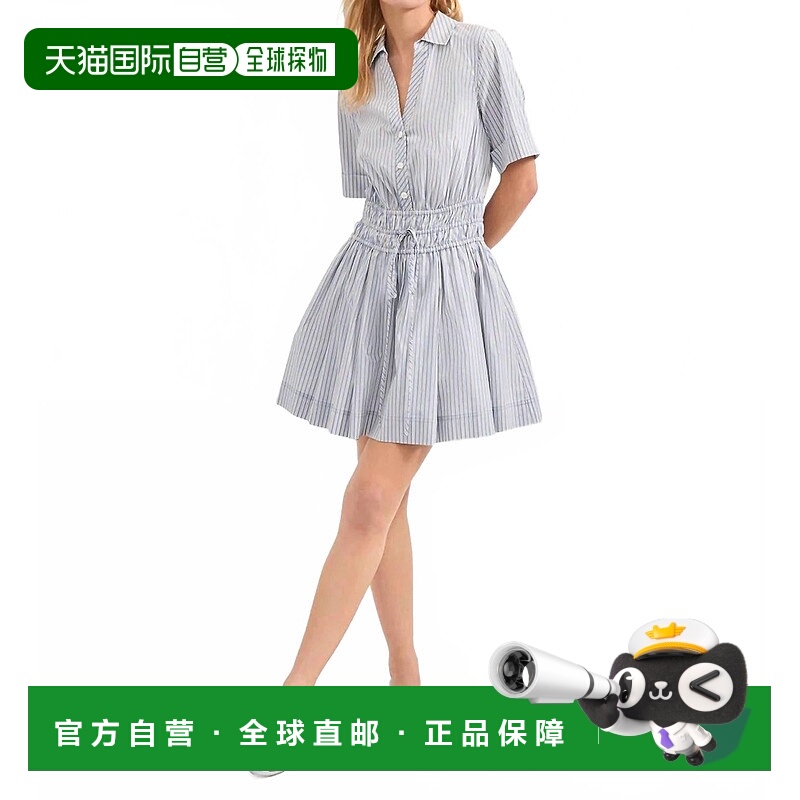 自营veronica beardSusan Mini Dress In Blue/multi - blue/mult