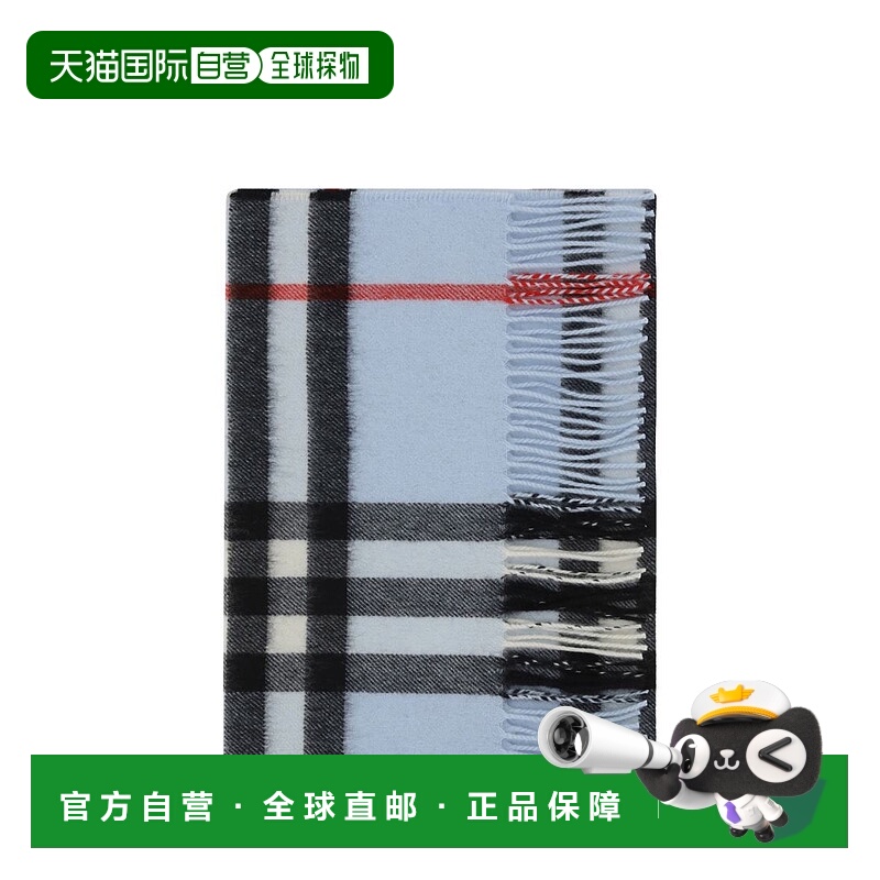 香港直邮BURBERRY 女士围巾 8077882A1397 AW2024 浅蓝色 BURBERR