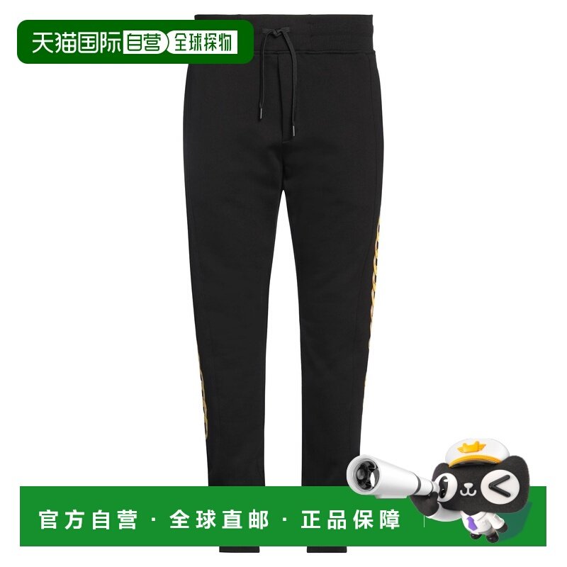 1h可退 香港直邮潮奢 versace 范思哲 男士 运动裤 black黑色 舒