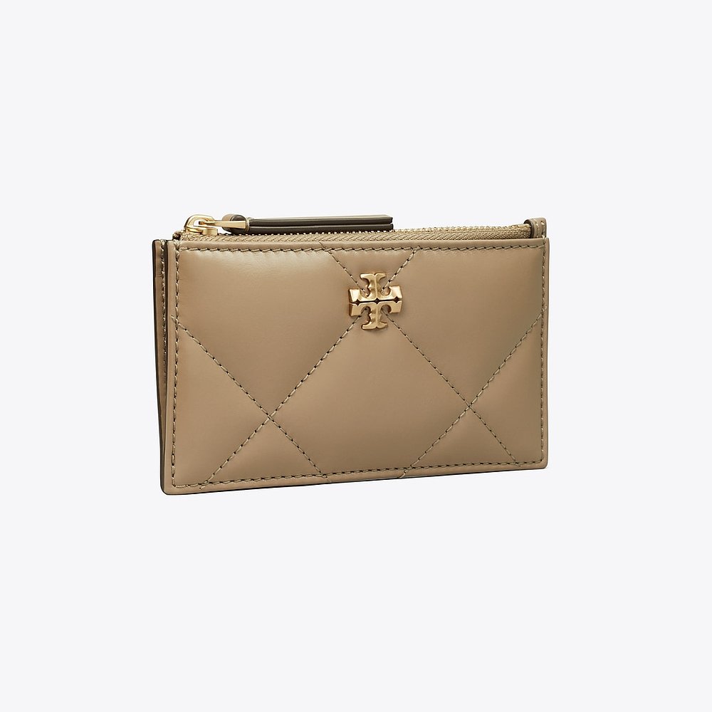 Tory Burch Kira Diamond Quilt Zip Card Case 钱包/卡包