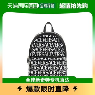 Allover 香港直邮潮奢 Versace 男士 徽标印花拉链背包