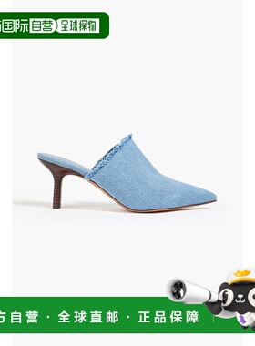 香港直邮VINCE 女士 Penelope 磨损牛仔布凉拖 I8864F1400DENIMBL