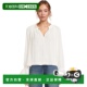 Nayla Boho Winter 自营Women Top Madewell Split White Tie