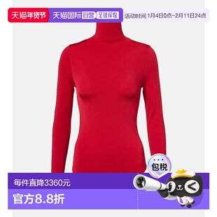 1h可退 香港直邮Wolford 女士 Colorado 高领连体衣 red红色 舒适