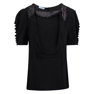 Prada 方领绉纱上衣 普拉达 Cady P991MSOOO15VR 女士 潮奢