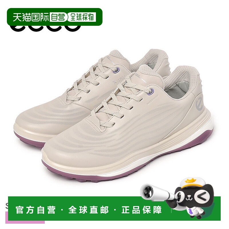 日本直邮ECCO GOLF LT1 女士高尔夫球鞋灰色132753。无钉真皮防水