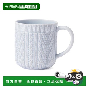 日本直邮Francfranc 针织马克杯 蓝色陶瓷杯子