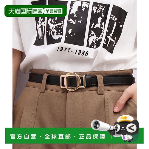 日本直邮florge 无级调节地球扣皮革触感细腰带 [FL8218EW009432]