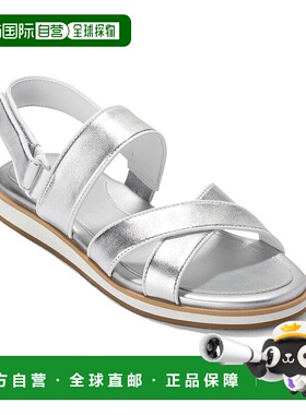 自营 Cole Haan Mirabelle Leather Sandal - metallic 美国奥莱