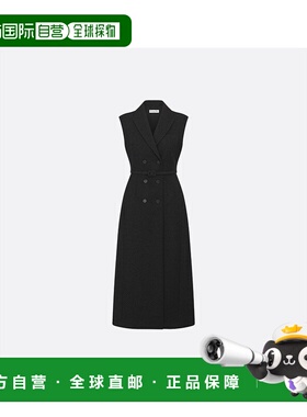 欧洲直邮CHRISTIANDIOR迪奥女士中长款连衣裙羊毛