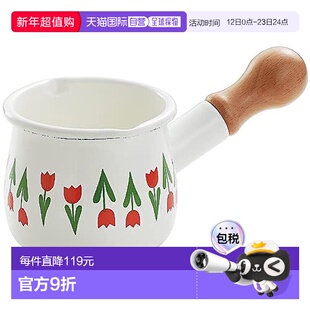 【日本直邮】Tamahashi 单柄奶锅Aderia Retro花纹Colec  ADR-13