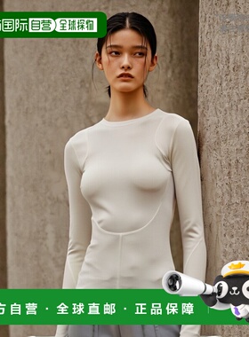 香港直邮GIVENCHY 女士衬衫 BW610330WK100 白色长袖针织衫