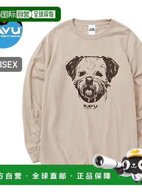 日本直邮KAVU LS 25 狗狗 T恤 (19822332) 男士长袖狗狗 T恤时尚