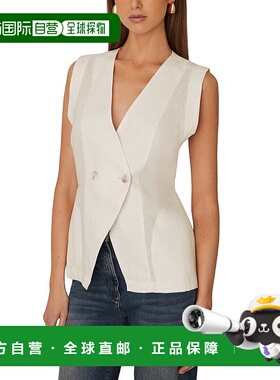 自营Reiss Whitney Linen Waistcoat 美国奥莱直发