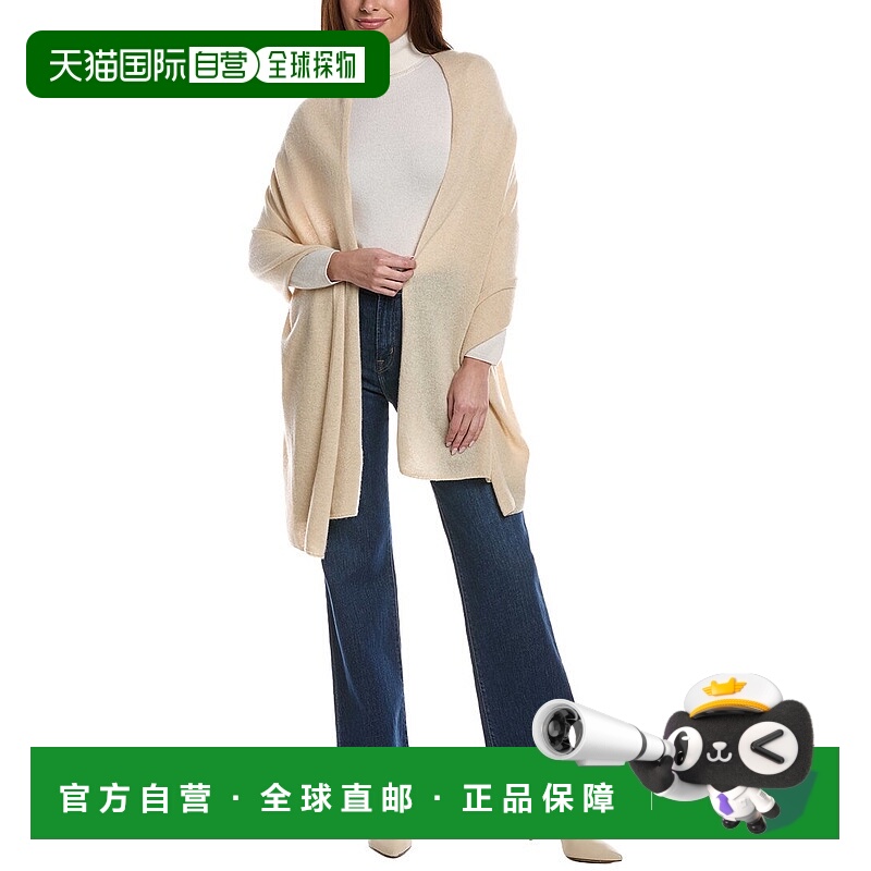 自营Phenix Solid Jersey Cashmere Wrap - brown 美国奥莱直发