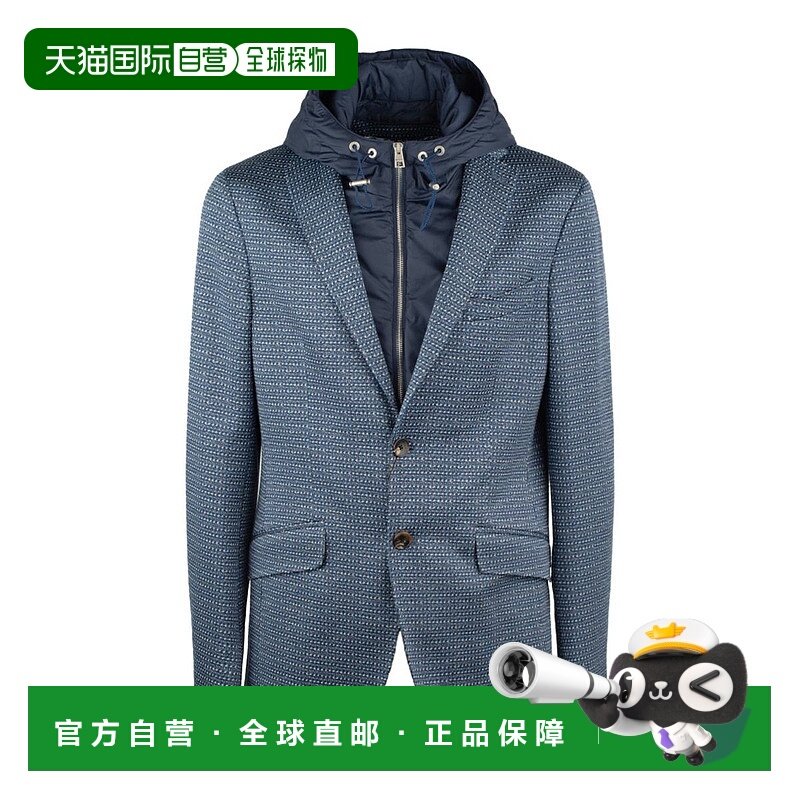 1h可退 香港直邮ETRO 男士夹克 MRCB0007 CO 蓝色 Etro Blue Blaz