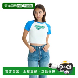 日本直邮ROXY 短款半袖拉格朗日印花T恤 SUN OVER 25SURST252041B