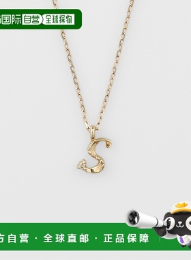 日潮直邮agete阿卡朵K10字母s钻石项链【限定款】吊坠