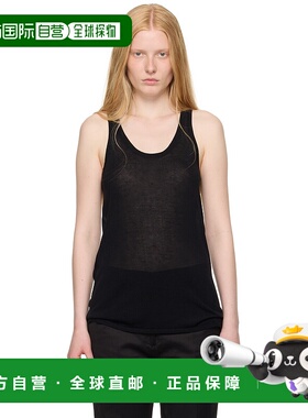 1h可退 香港直邮潮奢 TOTÊME 女士 黑色背心 253WRT0530YA0079
