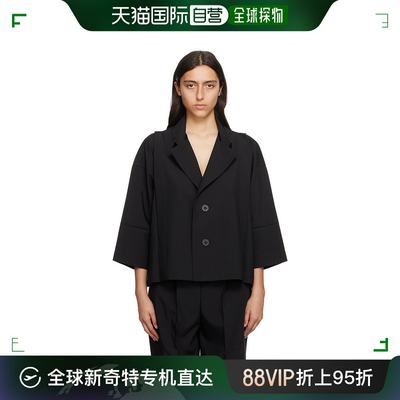 香港直邮潮奢 Issey Miyake 三宅一生 女士黑色 Flat Tuck 夹克