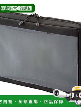 【日本直邮】Lihit Lab 透明收纳包 A4 黑色 F7585-24