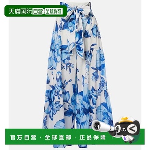 香港直邮FARM white白色 RIO 花朵棉质阔腿裤 舒适时 女士 1h可退