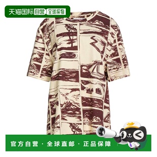 1h可退 香港直邮Jil Sander 吉尔 桑达 女士 T恤 yellow黄色 舒适