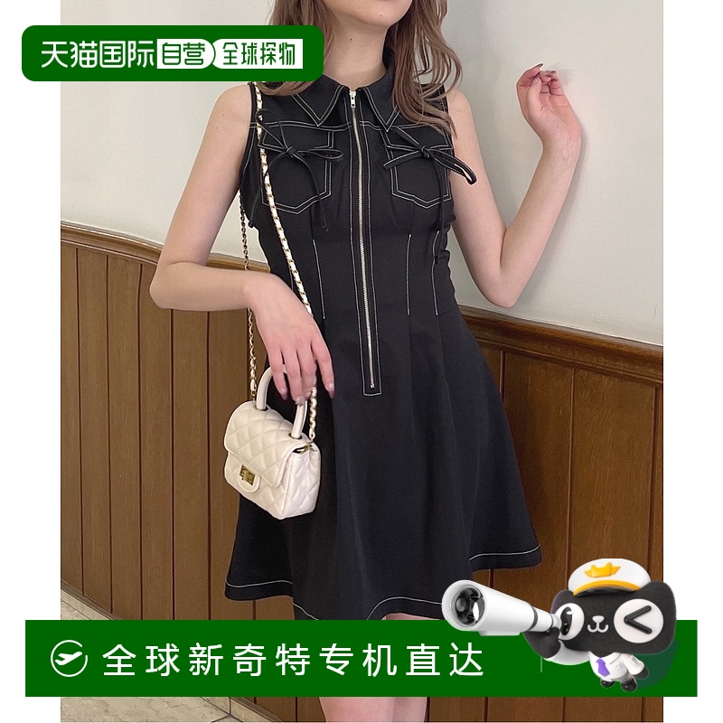 1h可退 日本直郵one way 女士無袖拉鏈連衣裙 5054024185