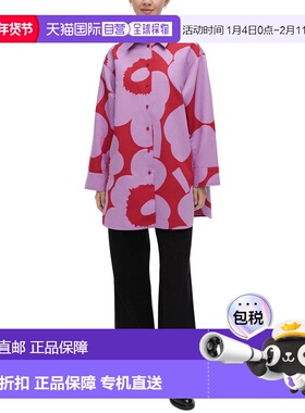 自营Marimekko Heitto Unikko Linen-Blend Shirt - purple 美国